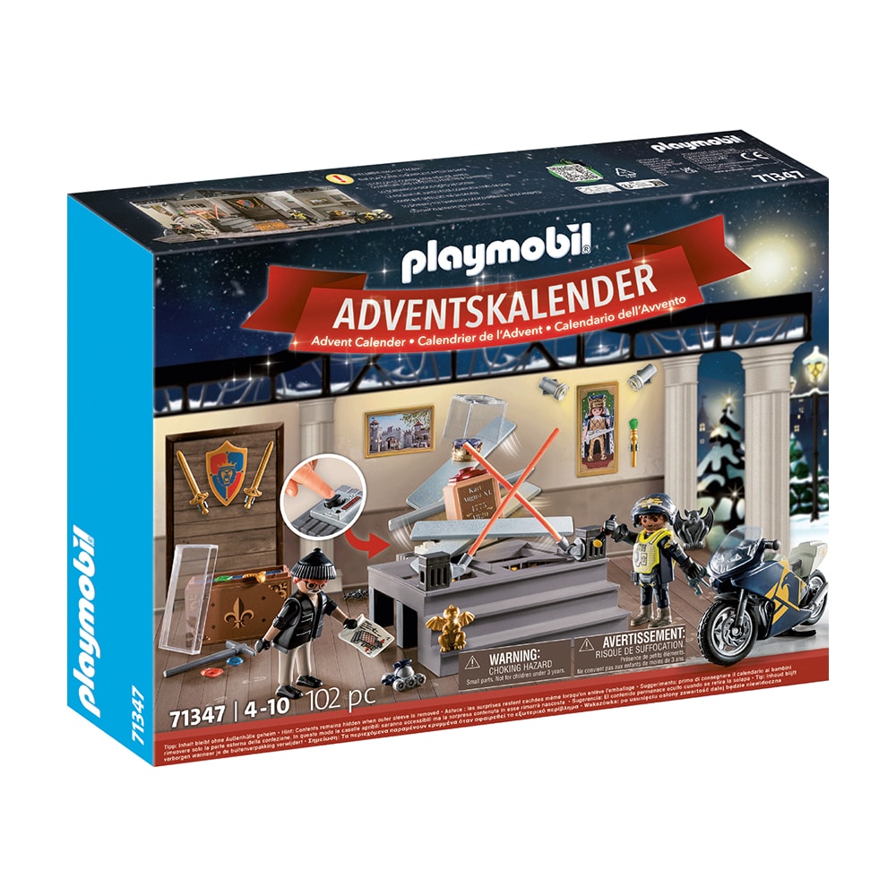 Adventskalender Playmobil - Polis Museumsstöld med 24 spännande byggbara delar