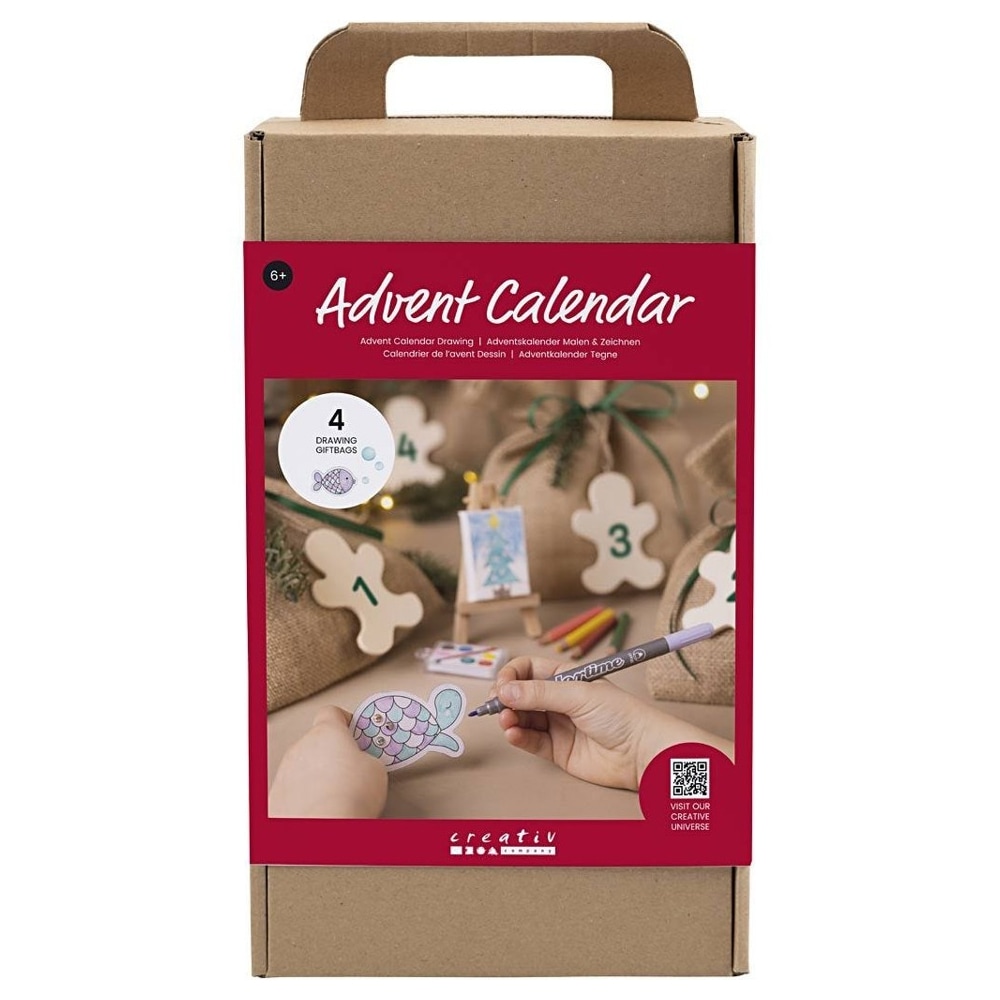 Adventskalender DIY - Målning med 24 kreativa projekt