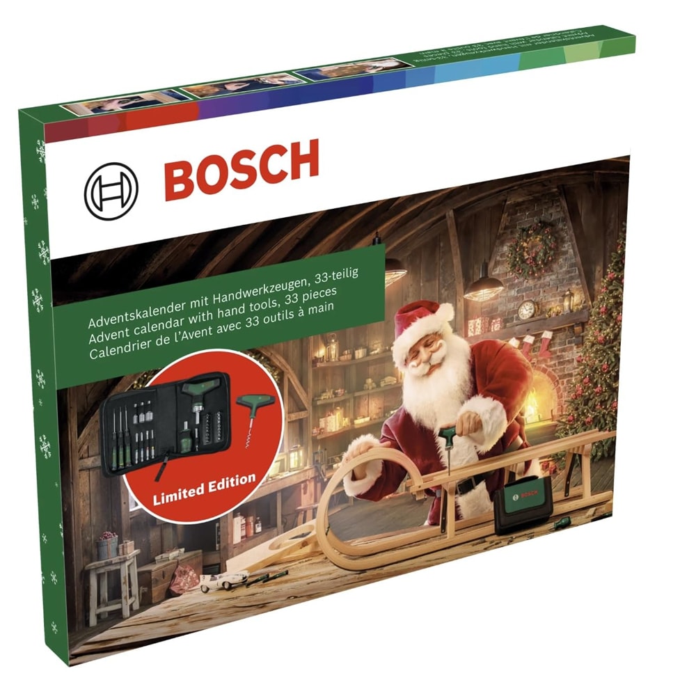 Adventskalender Bosch DIY med 24 verktyg och tillbehör