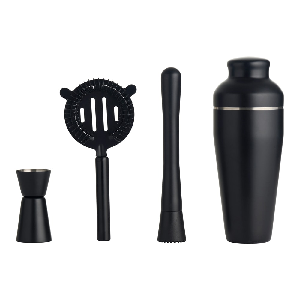 Day Cocktail Shaker Set 4 delar - Svart