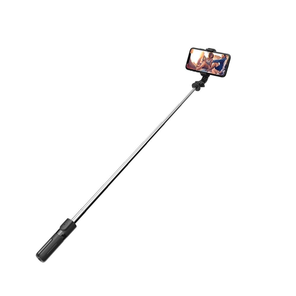 Tech-Protect Selfie-stick med tripod 72cm - Svart