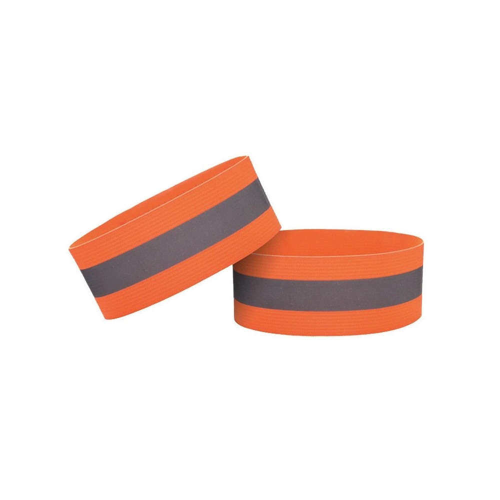 Reflexarmband med kardborre 4cm - Orange