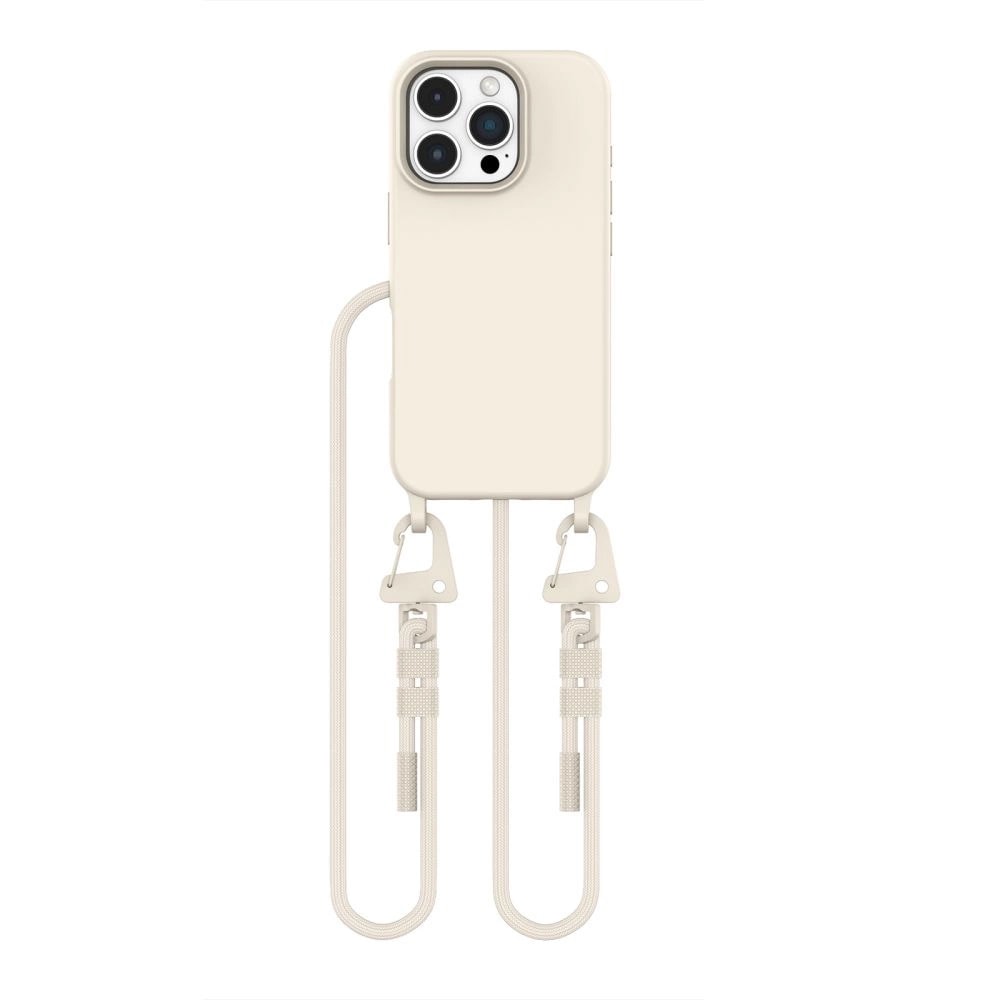 Tech-Protect Bakskal med MagSafe och bärrem till iPhone 16 Pro - Beige