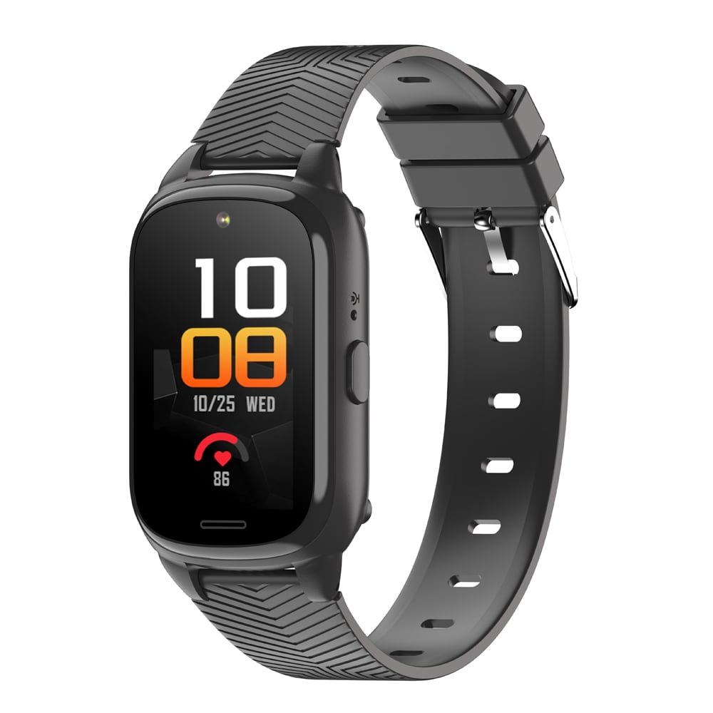 Forever SIVA ST-100 smartwatch med 4G eSIM och hälsofunktioner - Svart