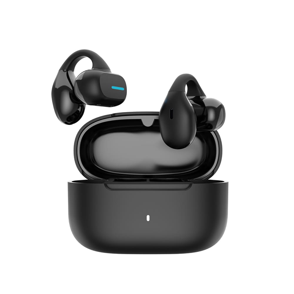 WIWU Openbuds headset med ENC och lång batteritid - Svart