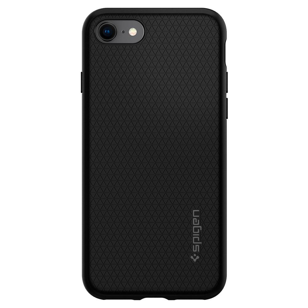 Spigen Liquid Air Case till iPhone 7 / 8 / SE 2020 / SE 2022 - Svart