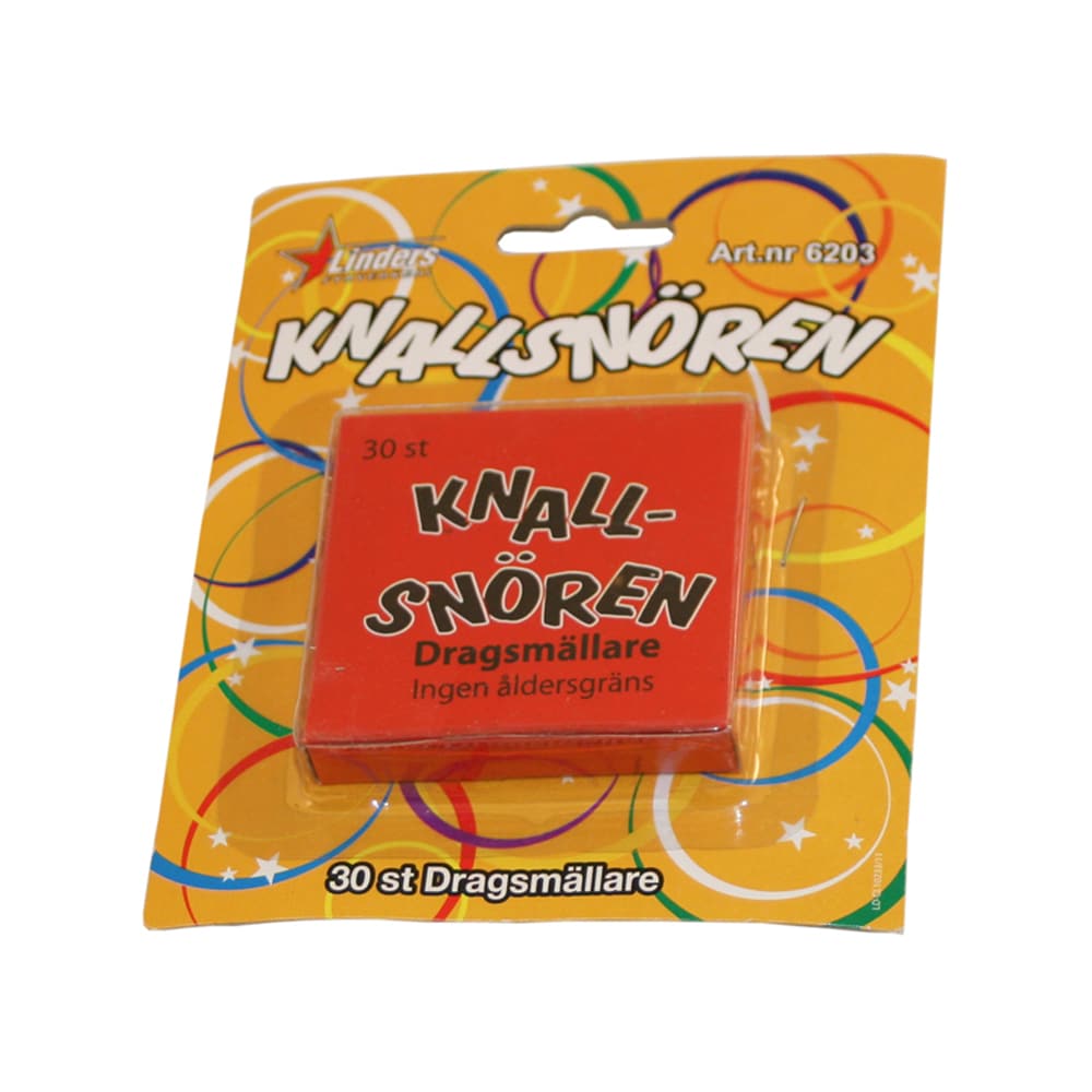 Knallsnören - dragsmällare 30-pack med kraftfull knalleffekt