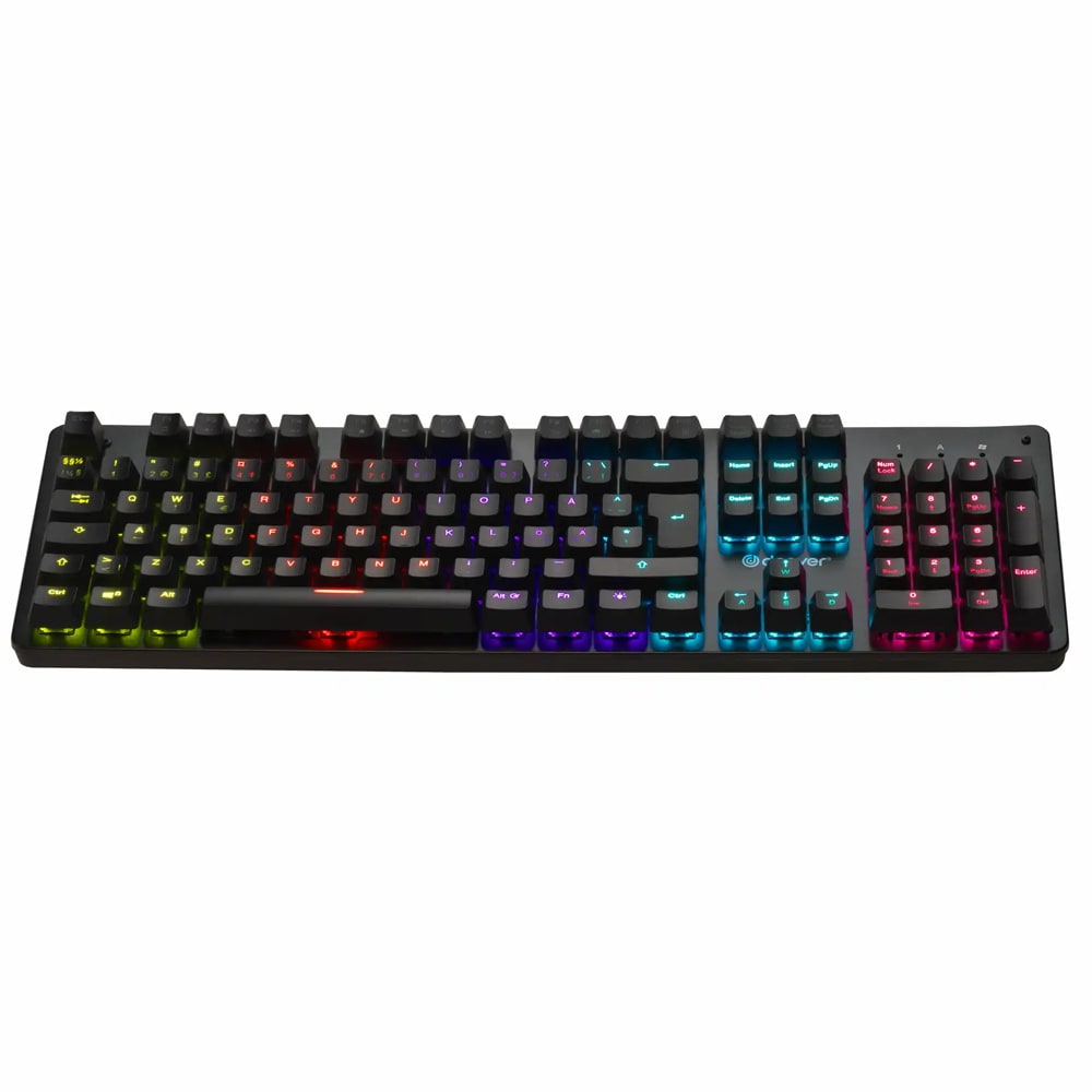 Denver GKK-330 gaming tangentbord med mekaniska brytare och RGB-belysning – Nordic layout