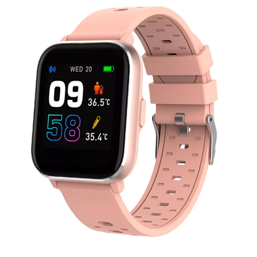 Denver SW-164 smartwatch med kroppstemperatur- och pulssensor – Rose