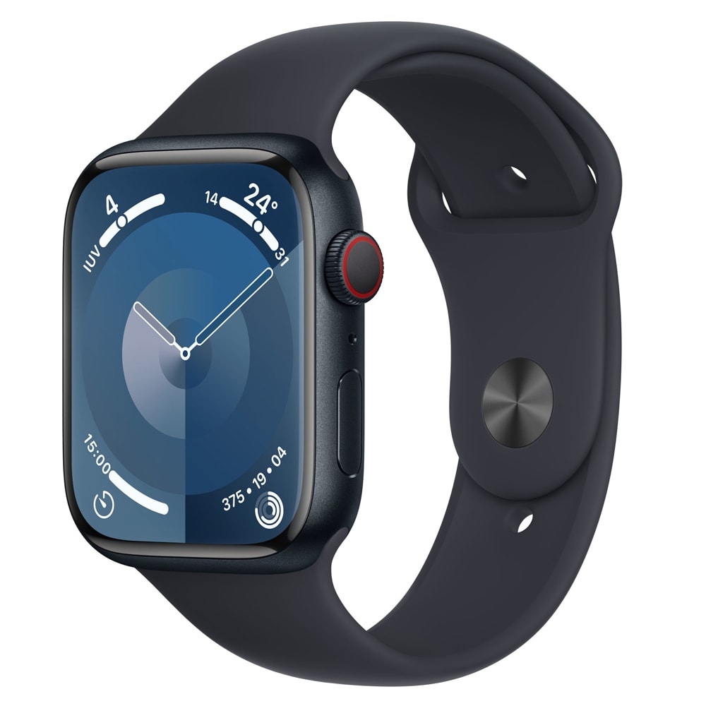 Apple Watch Series 9 45mm Svart - Refurbished Grade-A