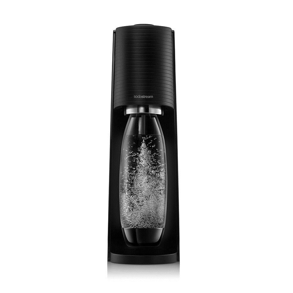 SodaStream Terra 1L - Svart med Quick Connect och snap-lock