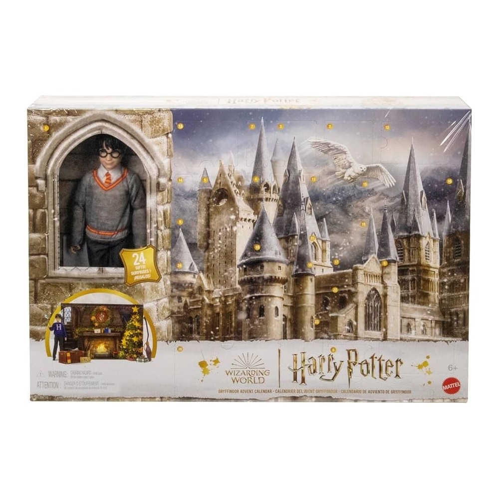 Harry Potter Hogwarts Gryffindor adventskalender med docka och tillbehör