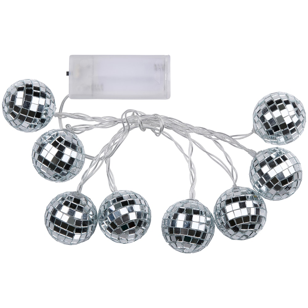 LED-slinga med discobollar och 8 lysdioder