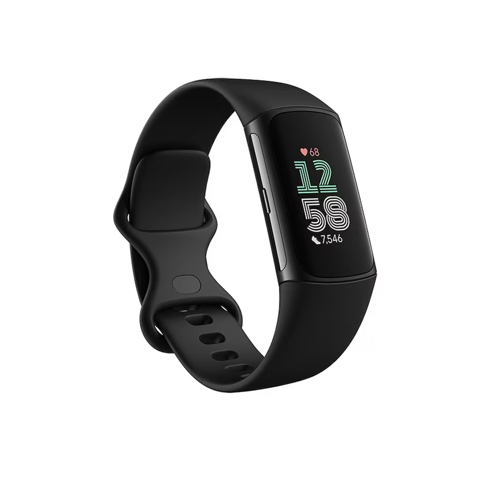 Fitbit Charge 6 - Obsidian svart med avancerad hälsospårning och smarta funktioner