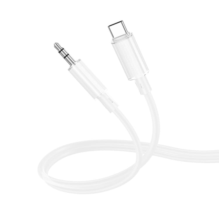 Borofone Ljudkabel USB-C till 3,5mm 1m - Vit