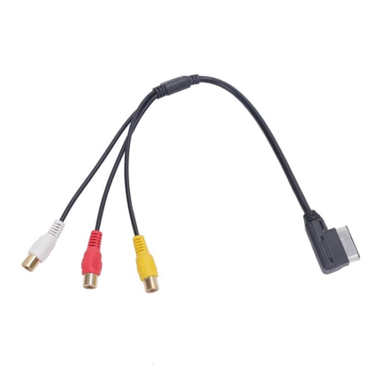 Inputkabel 3 RCA till Audi A6L / A8 / A5 / Q5 / Q7 / A1