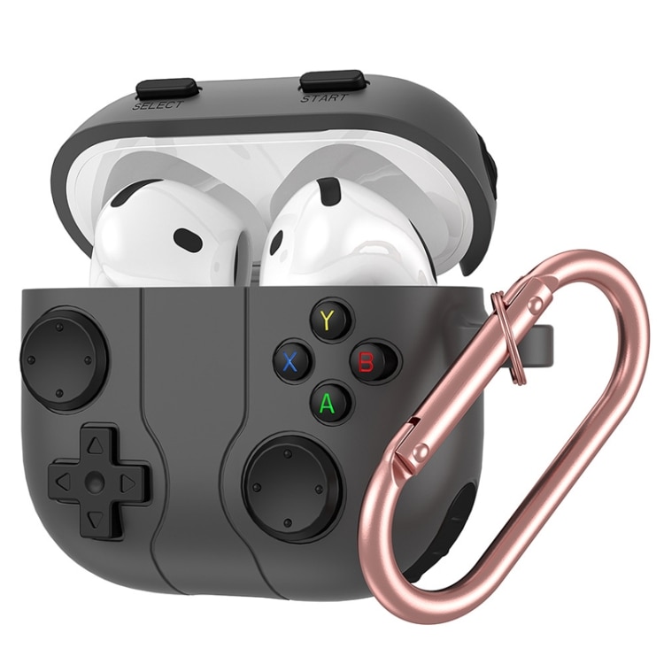 Silikonfodral till AirPods 4 - Mörkgrå Gaming