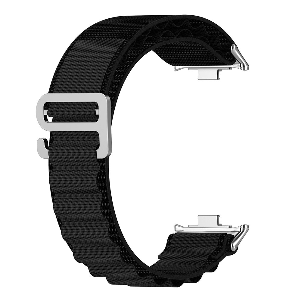 Nylonarmband till Xiaomi Redmi Watch 4 / Watch Band 8 Pro / 9 Pro - Svart