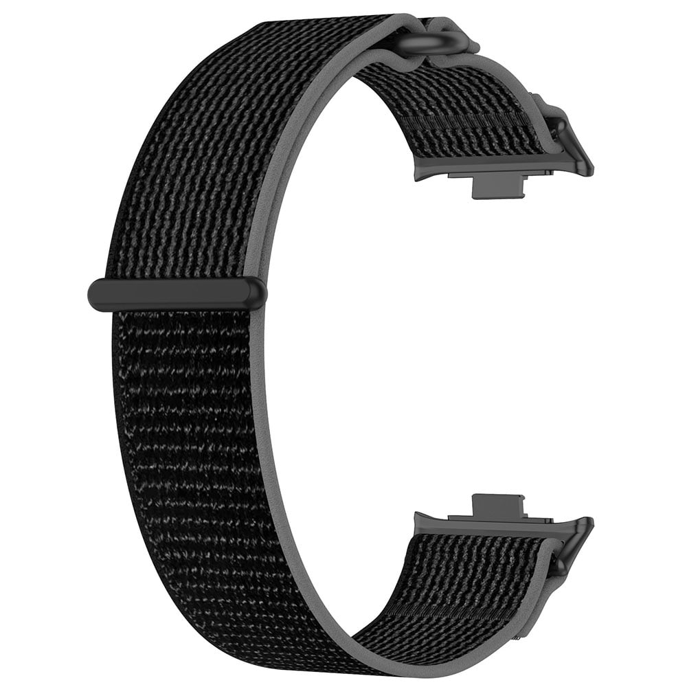 Nylonarmband till Xiaomi Redmi Watch 4 / Watch Band 8 Pro / 9 Pro - Svart/Grå