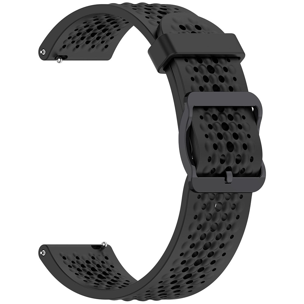 Silikonarmband 20mm till Xiaomi S4 Sport - Svart