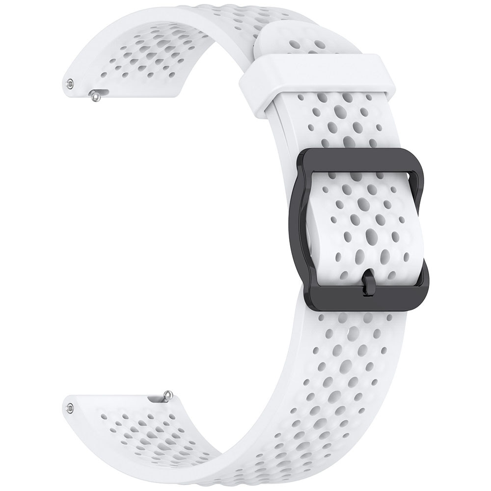 Silikonarmband 20mm till Xiaomi S4 Sport - Vit