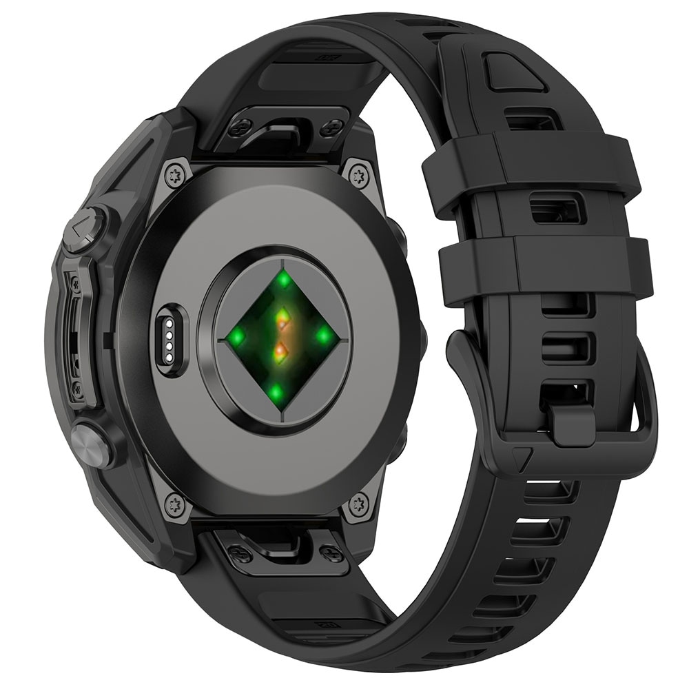 Silikonarmband till Garmin Fenix 8 43mm - Svart