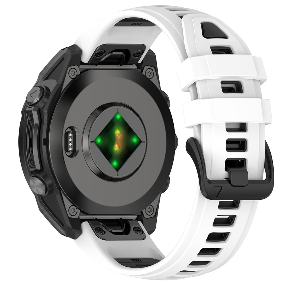 Silikonarmband till Garmin Fenix 8 43mm - Vit