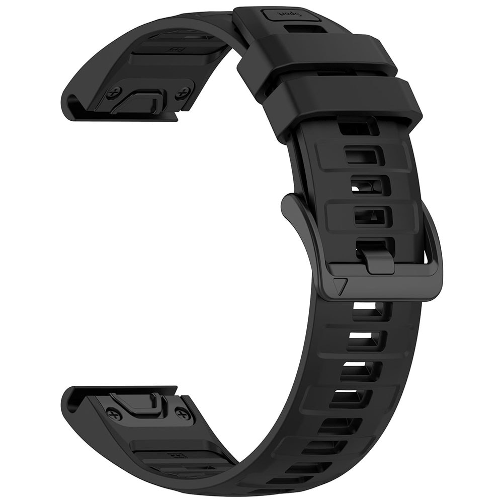 Silikonarmband till Garmin Fenix 8 47mm - Svart