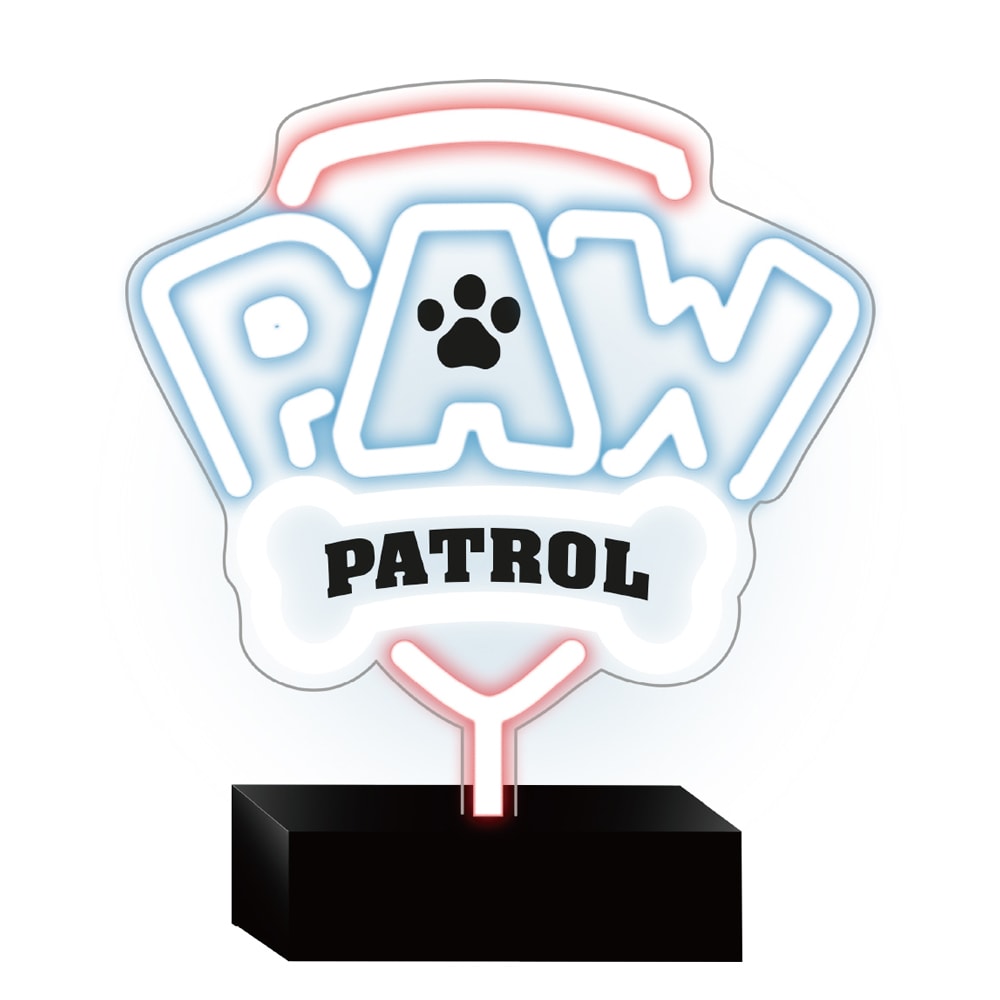 Paw Patrol LED Neonskylt på fot - Logo