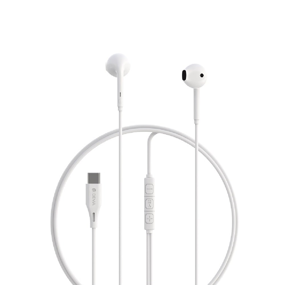 Devia Kintone A3 Headset med USB-C - Vit