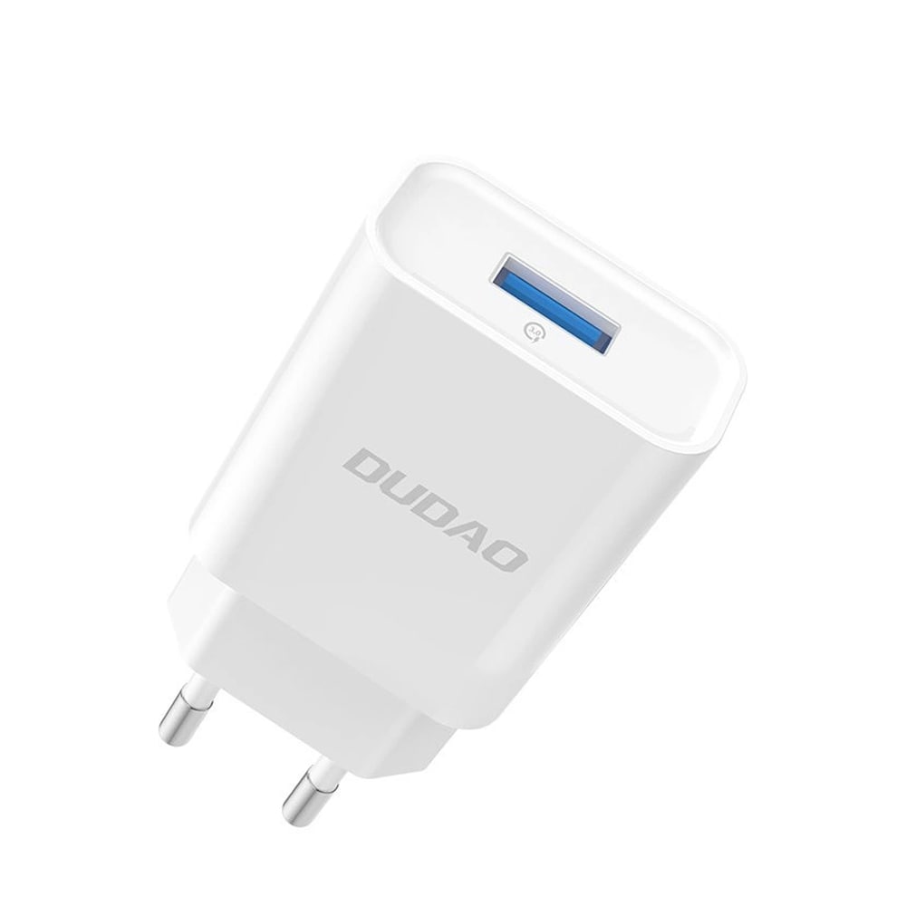 Dudao USB-laddare 2,1A - Vit