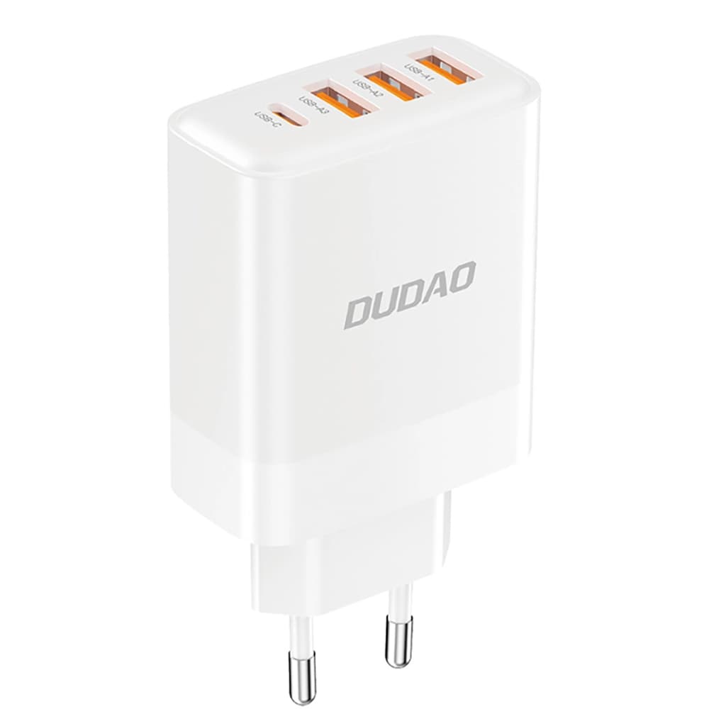 Dudao USB-Laddare 3xUSB-A och 1xUSB-C PD 20W - Vit