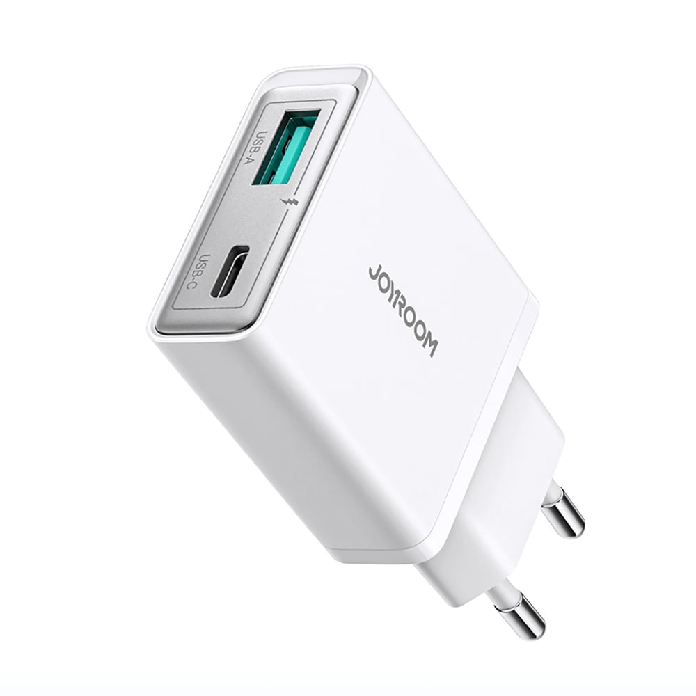 Joyroom USB-Laddare 20W med USB och USB-C - Vit