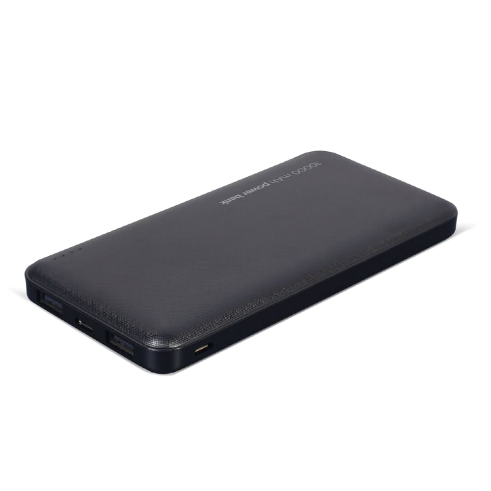 Powerbank 10000mAh med 2xUSB och 1xUSB-C – Svart