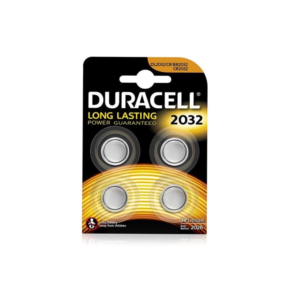 Duracell knappcellsbatteri 3V CR2032 - 4-pack