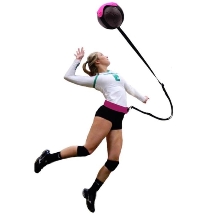 Återstudsande träningsutrustning till volleyboll med elastiskt rep